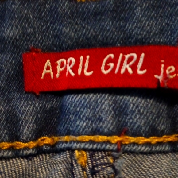 April Girl Distressed Denim Jeans-W 24 x L 28 - Picture 6 of 7